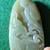 VINTAGE NEPHRITE CARVED 3" JADE PEBBLE FISH IN POND GREEN & BROWN PEND 2 thumbnail