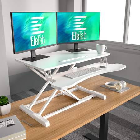 EleTab Standing Desk Converter Sit Stand Desk Riser Workstation 1