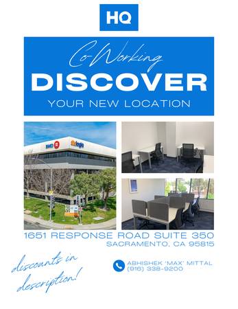 $110 📌Escritorios de co-working disponibles AHORA en Sacramento!📫 (Arden-Arcade / Sacramento)63844739603715120