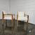 Vintage '50s Sculptural Bleached Oak+Wool Open Arm Lounge Chairs 12 thumbnail