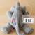Ty Beanie Buddy "Righty" Gray Elephant Plush – American Flag Patch – T 3 thumbnail