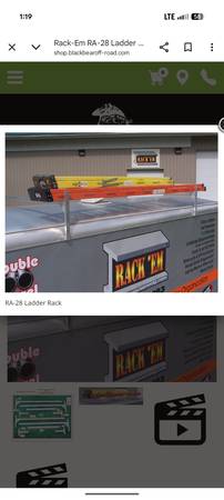 Rack Em Adjustable aluminum ladder racks 1