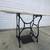 Antique cast iron treadle sewing machine base with onyx top 4 thumbnail