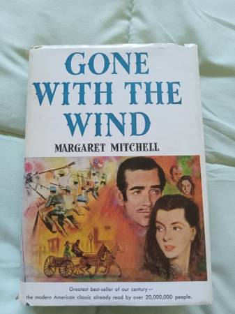 Gone With The Wind By Margaret Mitchell VTG Hardcover Book DJ Book Clu 1