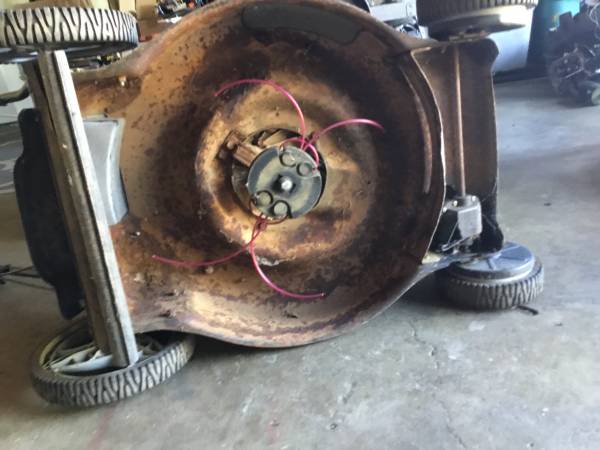 SELF PROPELLED STRING MOWER- reducing fire hazard 1