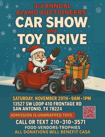 Looking for Vendors for Saturday Car Show and Toy Drive 1