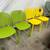 Set of 4 Article Dot Outdoor Stackable Dining Chairs - Citrus Green & Sun Yellow 2 thumbnail