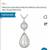 NEW South Seas Pearl Earrings/Pendant - Tear Drops Sterling/Rhodium 8 thumbnail