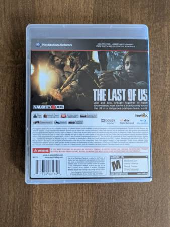 PS3 The Last of Us Videojuego - $10 (sunnyvale)63471130482817121