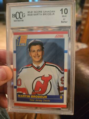 1990 beckett graded 10 Brodeur rookie card 1