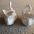 Norcrest Golden Dogwood Ceramic Swans Set 8 thumbnail