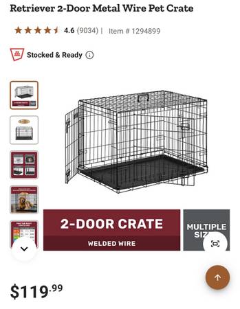 4 XL wire crates 1