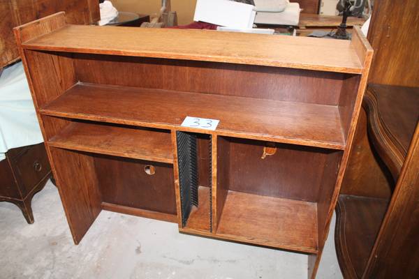 Solid Oak Desk Hutch 1