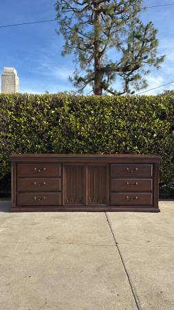 Vintage Mid century modern brutalist dresser/credenza 1