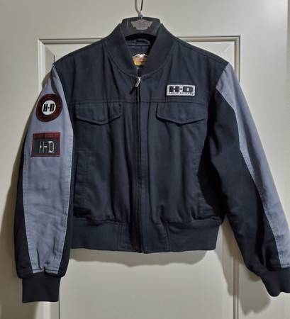 Men’s Harley Davidson Lightweight Black and Grey Jacket 1