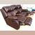 Reclining Sofa, Leather, Brown smoke-free. Manual Recline Couch with pillow top  3 thumbnail