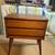 SINGLE Vintage Walnut Mid-Century Elm Wood End Table/ Nightstand w’ 2 Drawers- 1 thumbnail