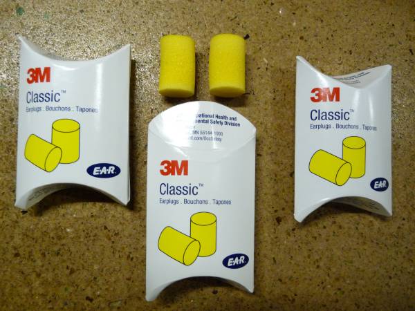 Ear Protection Plugs- 3M Classic Foam - 25 total 1