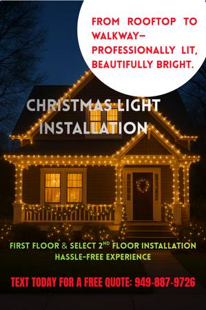 Christmas Light Installation 1