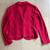 J. Jill Blazer Jacket Red Wool blend Short Cardigan Notch Lapel-XS 5 thumbnail