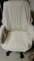Brown swivel desk chair 1