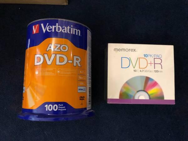 Verbatim Memorex DVD-R (2) Pack Lot 110 Discs NEW 1