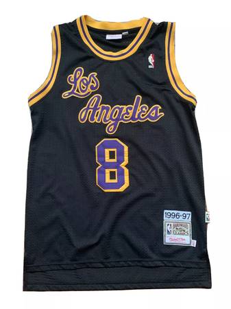 Mitchell & Ness 1996-97 Stitched Black Kobe Bryant Jersey Size Small 1