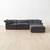 CB2 Mattea 4-Piece Charcoal Black Performance Linen Sectional 3 thumbnail