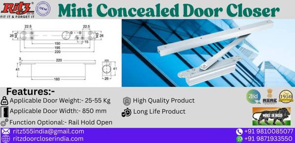 Mini Concealed Door Closer 1