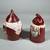 (2pc) Ceramic Handmade Santa Jars 2 thumbnail