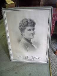 Vintage Framed Poster, 1880's Helen Barry 1