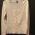 Ann Taylor Ivory Silk Sweater with Pleats along the Button Line XS 1 thumbnail
