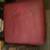 Red All Leather Hassock 1 thumbnail