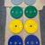 NEW 230lbs Olympic bumper plate set weight plates 2 thumbnail