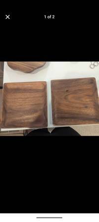 Wooden square serving trays 1