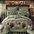 Green Basket Weave Print Standard Pillow Sham Set ~ 2 Shams 2 thumbnail