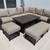 Athena Sectional with Sintered Stone Top and Sunbrella Fabric, 7pc 5 thumbnail