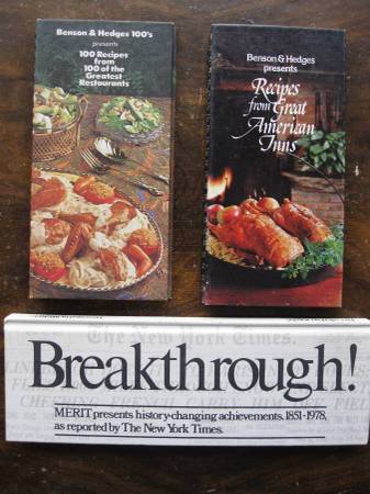 Benson & Hedges / Merit cigarette books 1