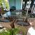 7pc Glass Top Wicker Table 7 thumbnail