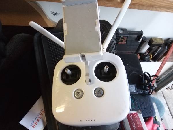DJI drone remote and a 1