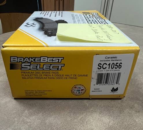 Chrysler 300 Touring New Front Brake Pads SC1056 1
