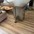 Dark wood kitchen table; 2 stools 5 thumbnail