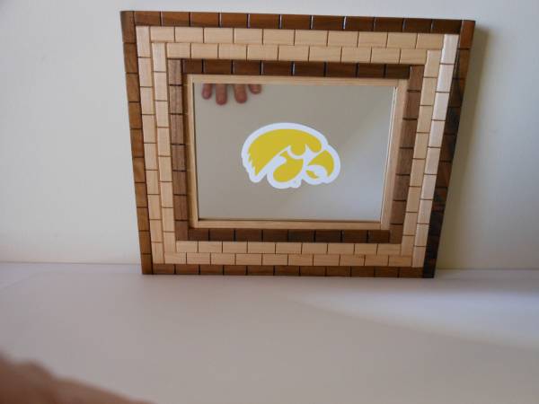 #339 Iowa Hawkeyes framed mirror 1