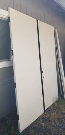 72" X 96" French doors. Solid Core Fiber Glass 1