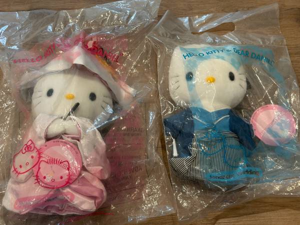 2001 Hello Kitty & Dear Daniel Japanese Wedding Plush Set – Sealed 1