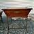 Rustic Table Set Hinged Tops Solid Wood 6 thumbnail