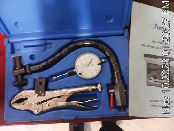 Central Tools 6450 Disc Rotor Ball Joint Gauge Set in Case 1