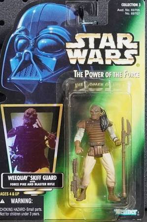 WEEQUAY Star Wars POTF 2 Green Card (Hologram Sticker) Figure MOC Kenn 1