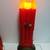 16” Blow Mold Triple Candle Red Lighted w/ Holly VTG 3 thumbnail