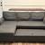 Gray Sleeper Sectional Sofa with Chaise – Great Condition 3 thumbnail